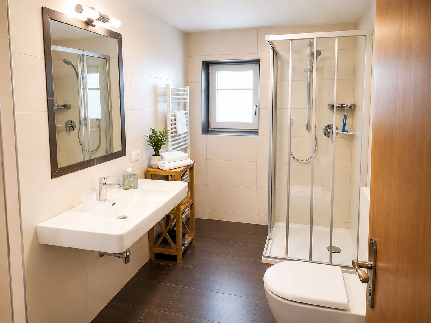 Badezimmer der Ferienwohnung Hochzeiger