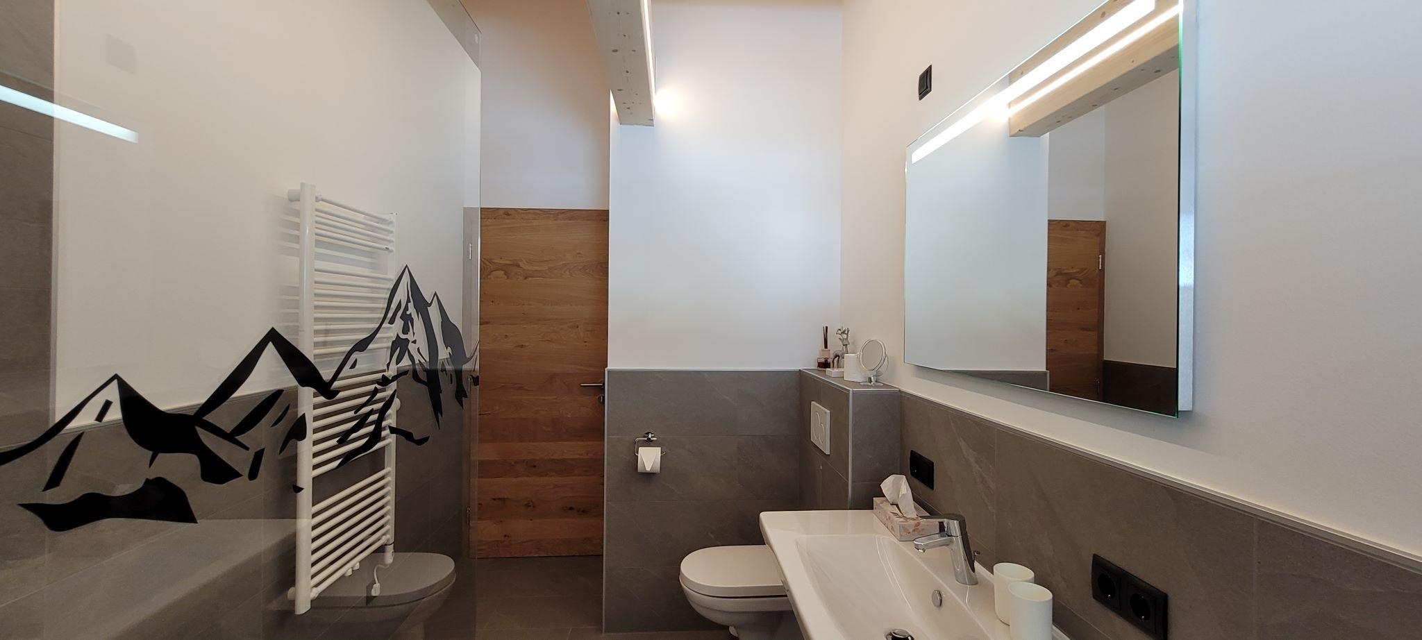 Badezimmer der Ferienwohnung Venetblick