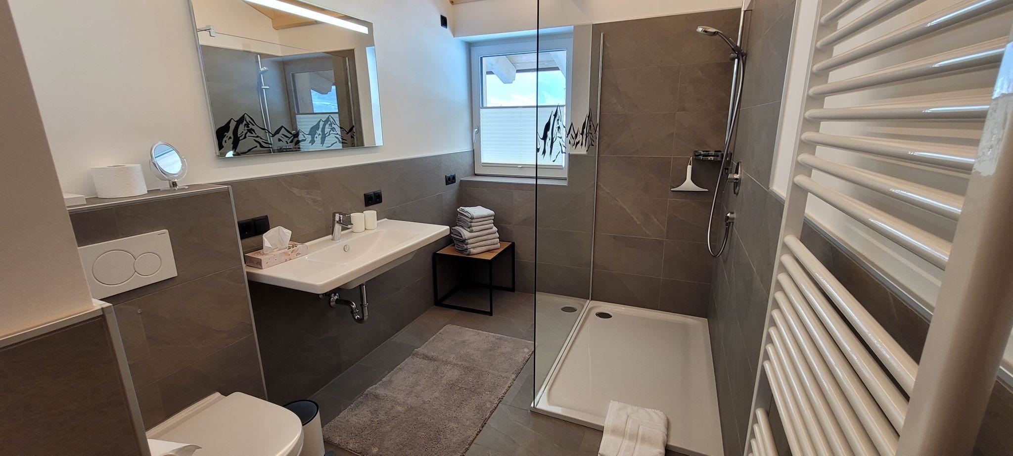Badezimmer der Ferienwohnung Venetblick