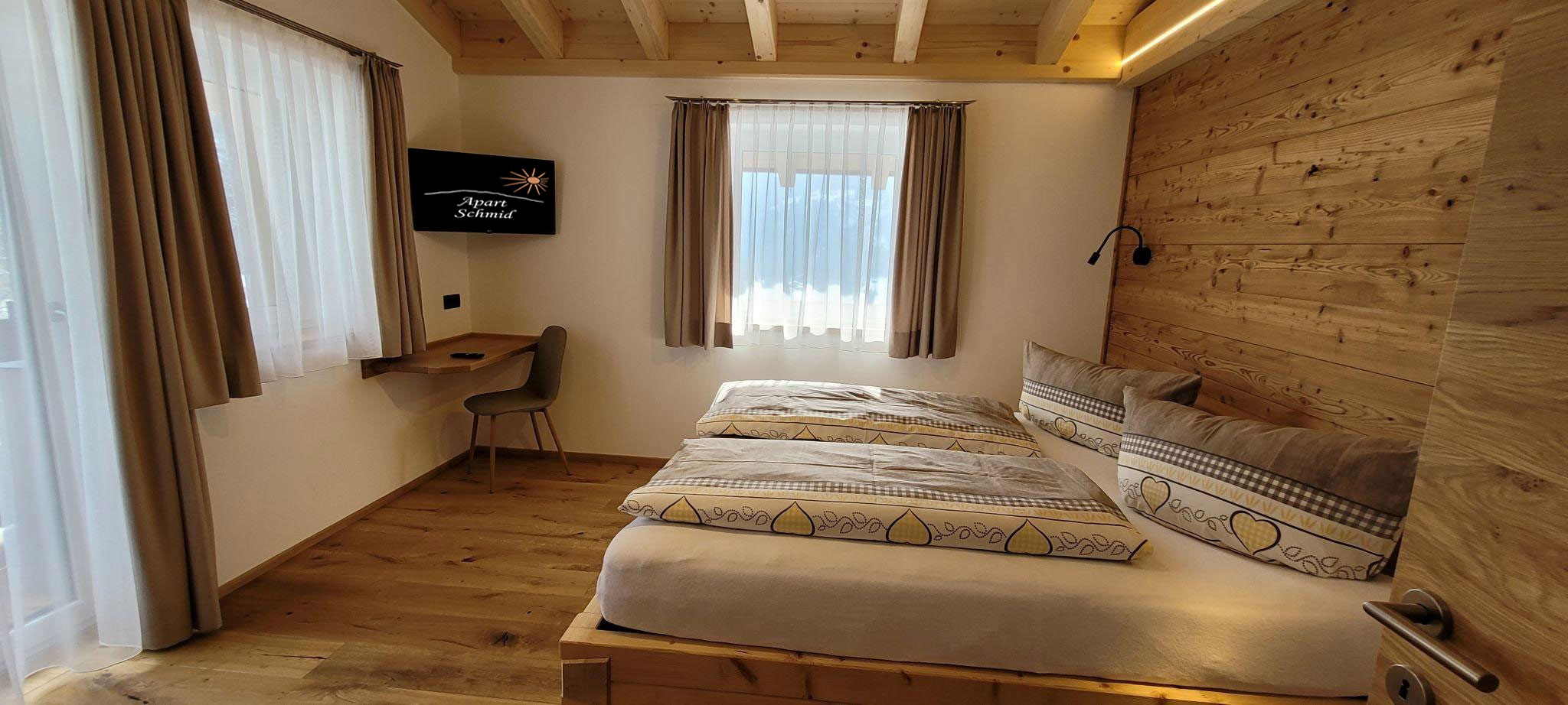 Schlafzimmer der Ferienwohnung Venetblick