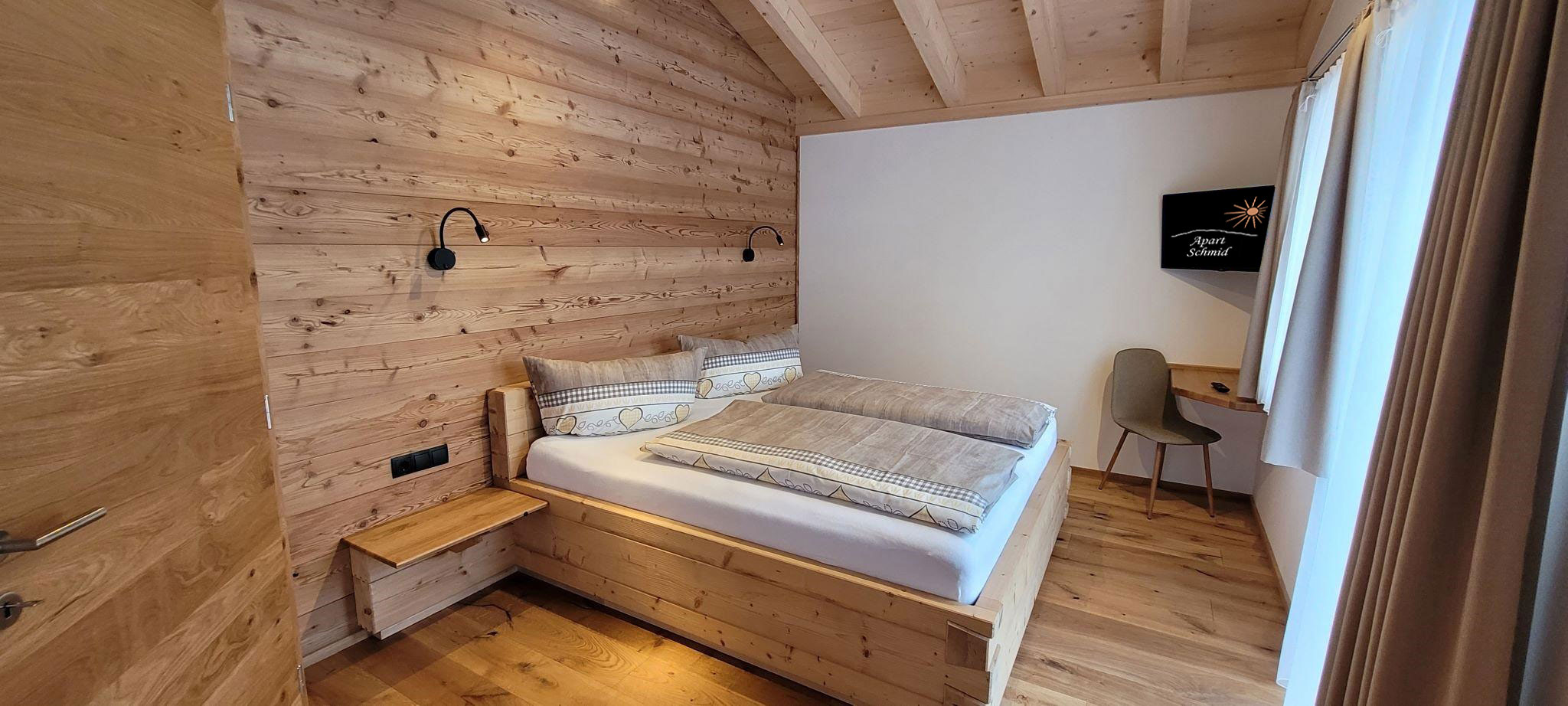 Schlafzimmer der Ferienwohnung Venetblick